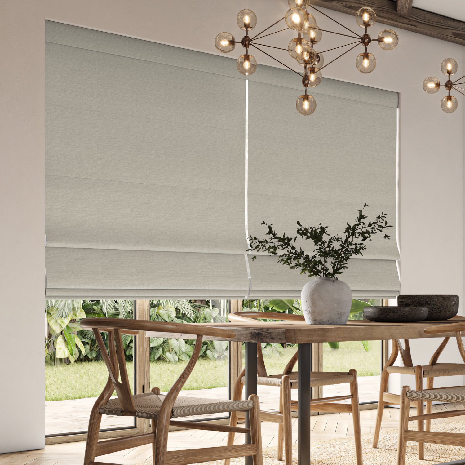 penelope dove boucle roman blind