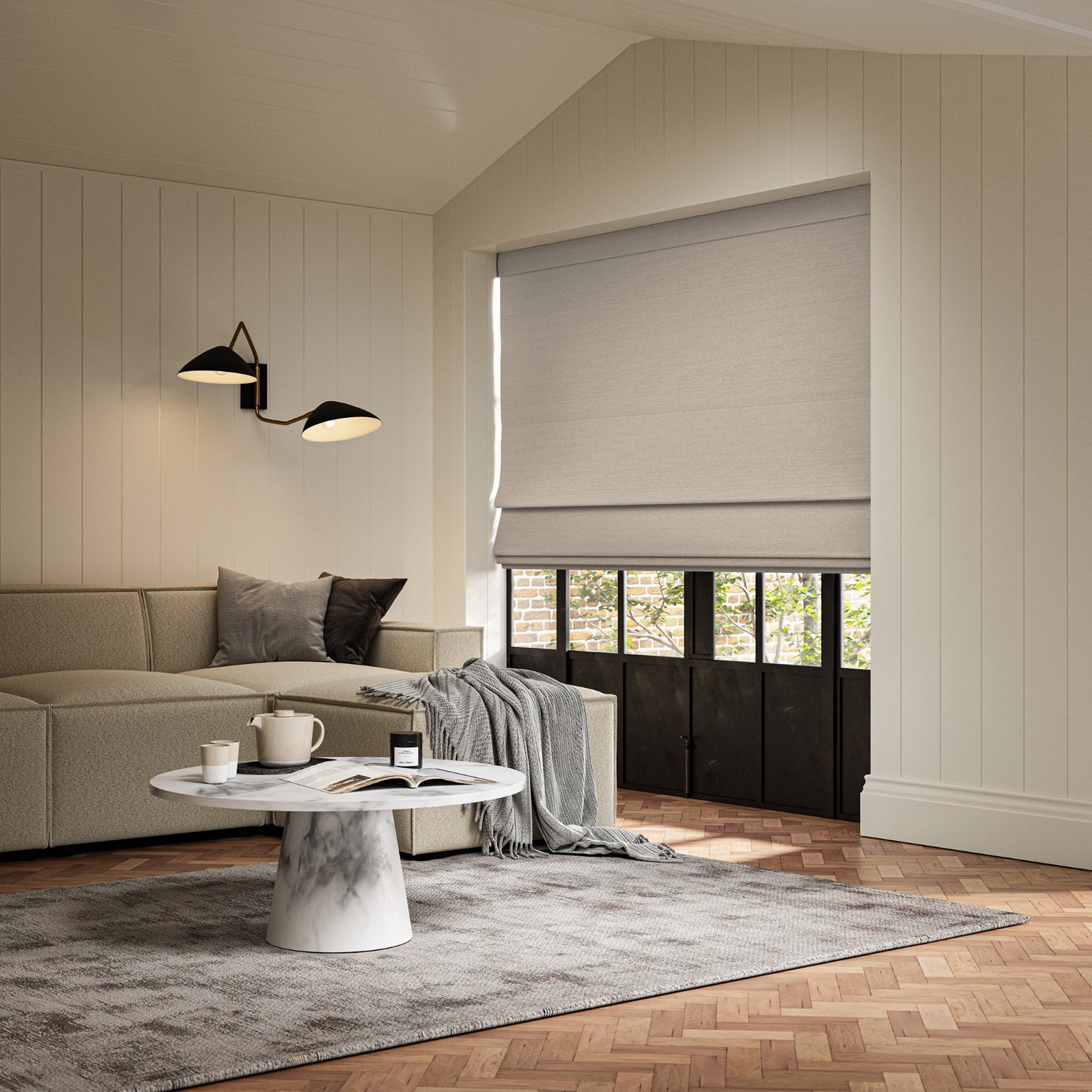 penelope shell boucle roman blind