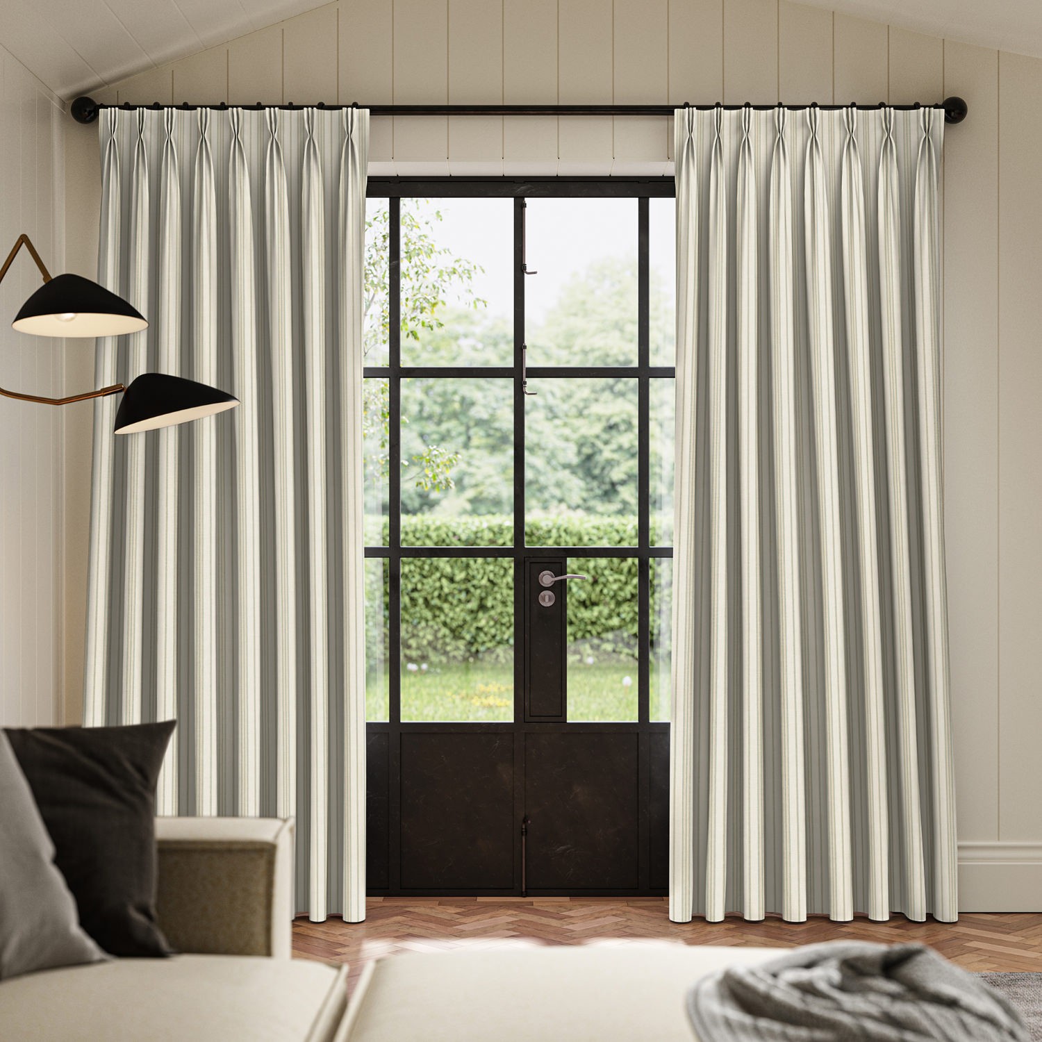 phoebe seafoam woven curtain