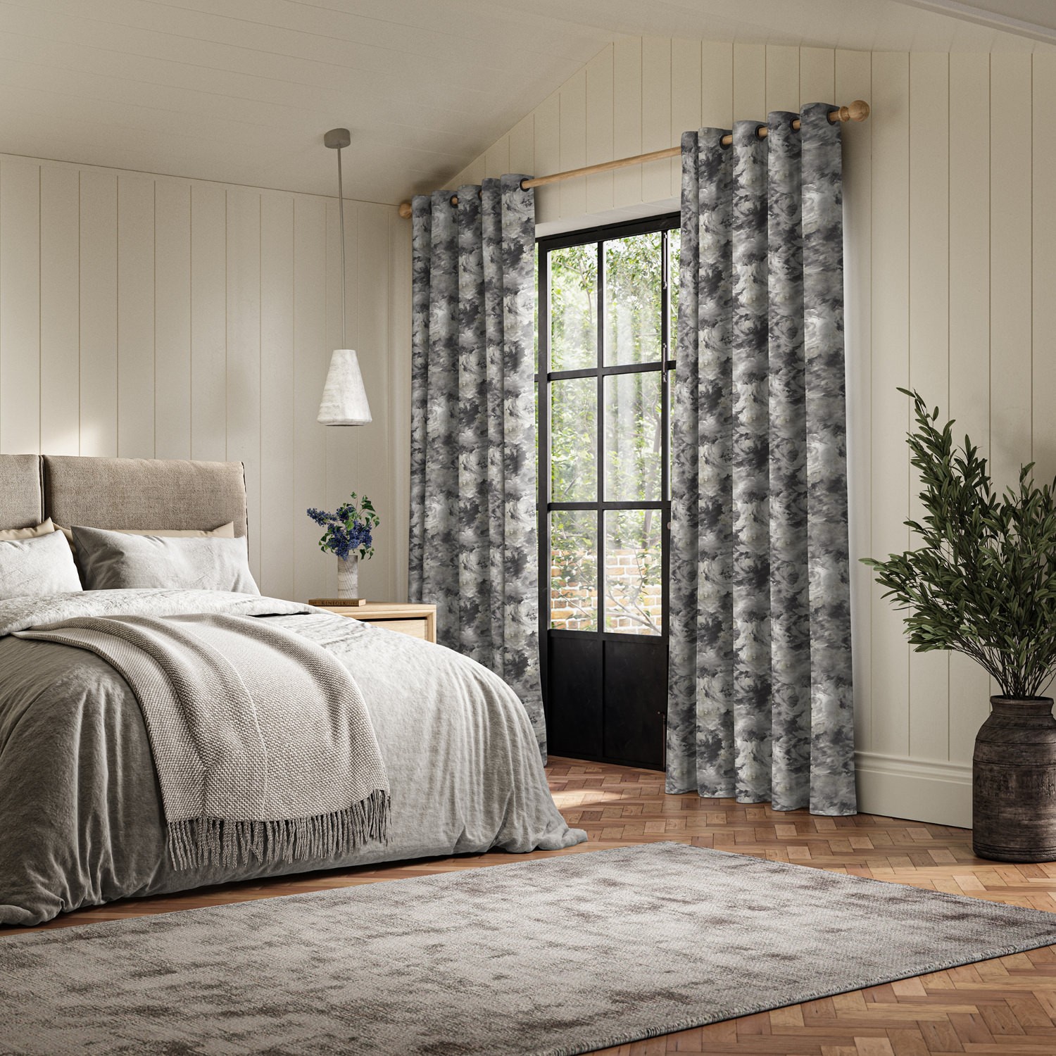 rosella ink printed curtain