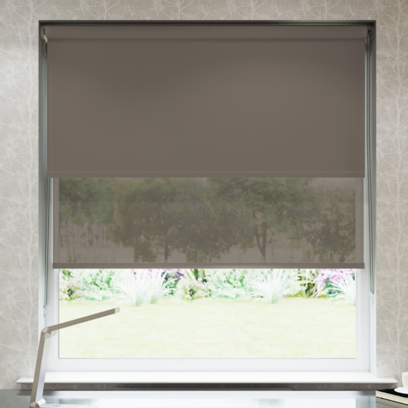 Bronze Deluxe Double Roller Blind