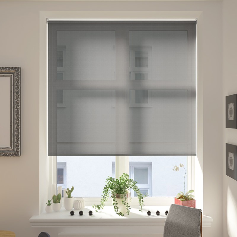 Teramo Dark Grey Cordless Roller Blind