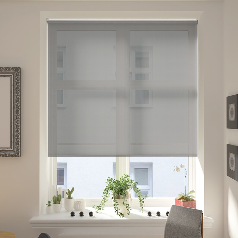 Teramo Mid Grey Motion Smart Roller Blind