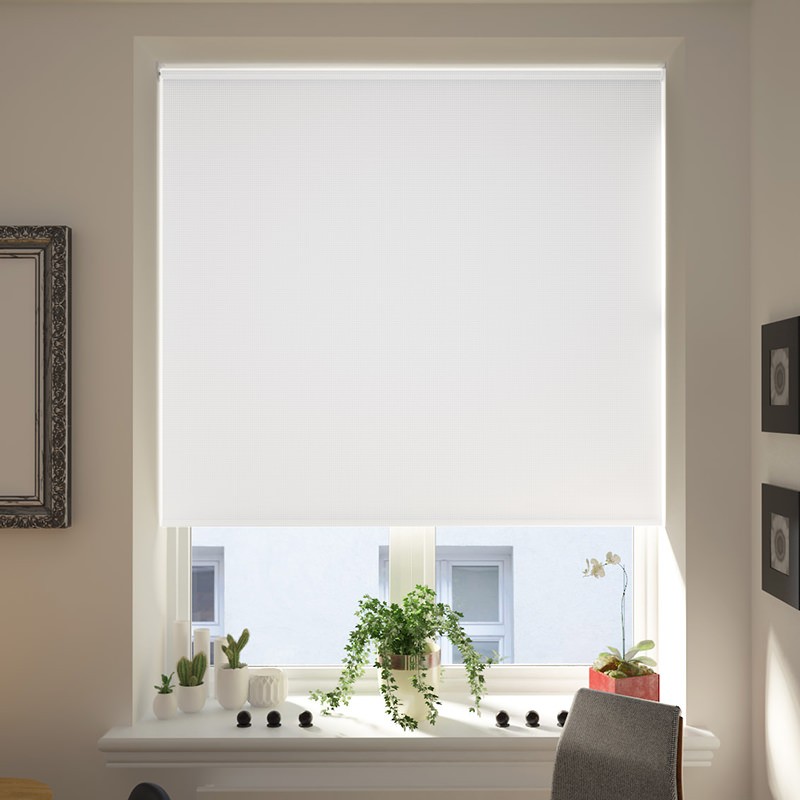 Udine White Blackout Motion Smart Roller Blind