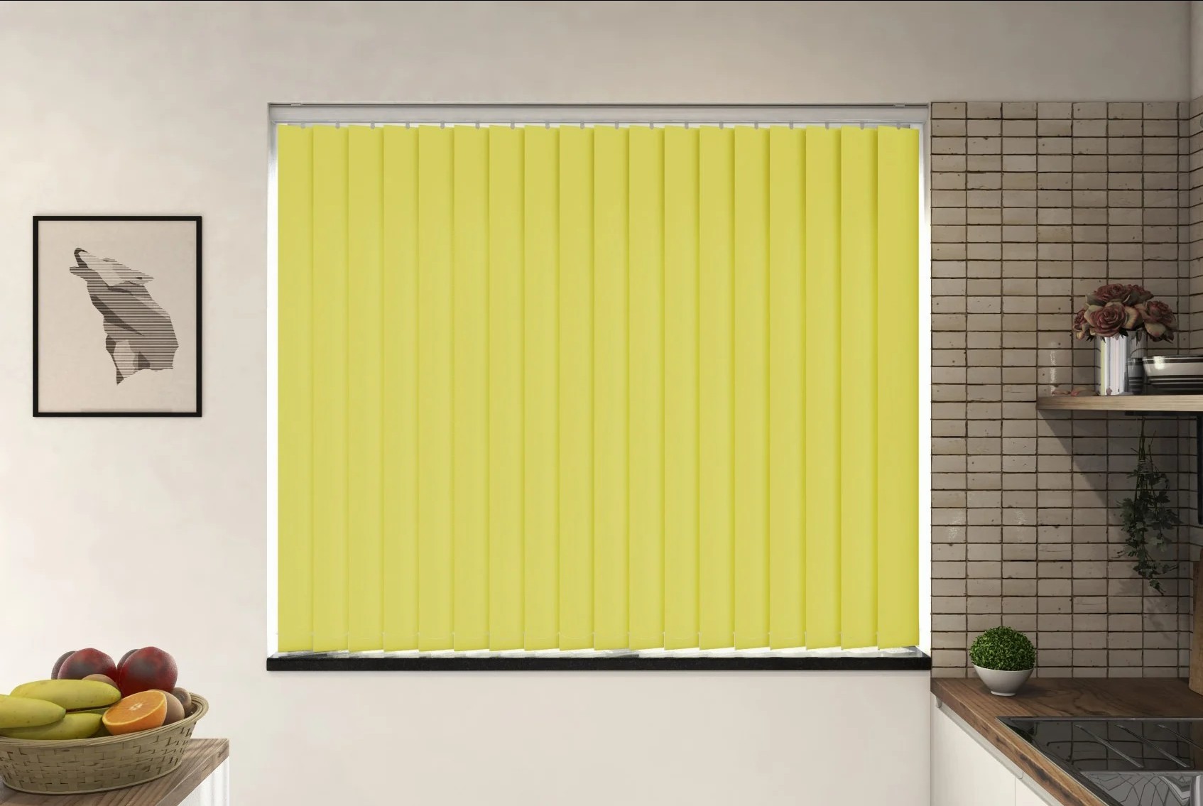 Milano Apple Blackout Vertical Blind