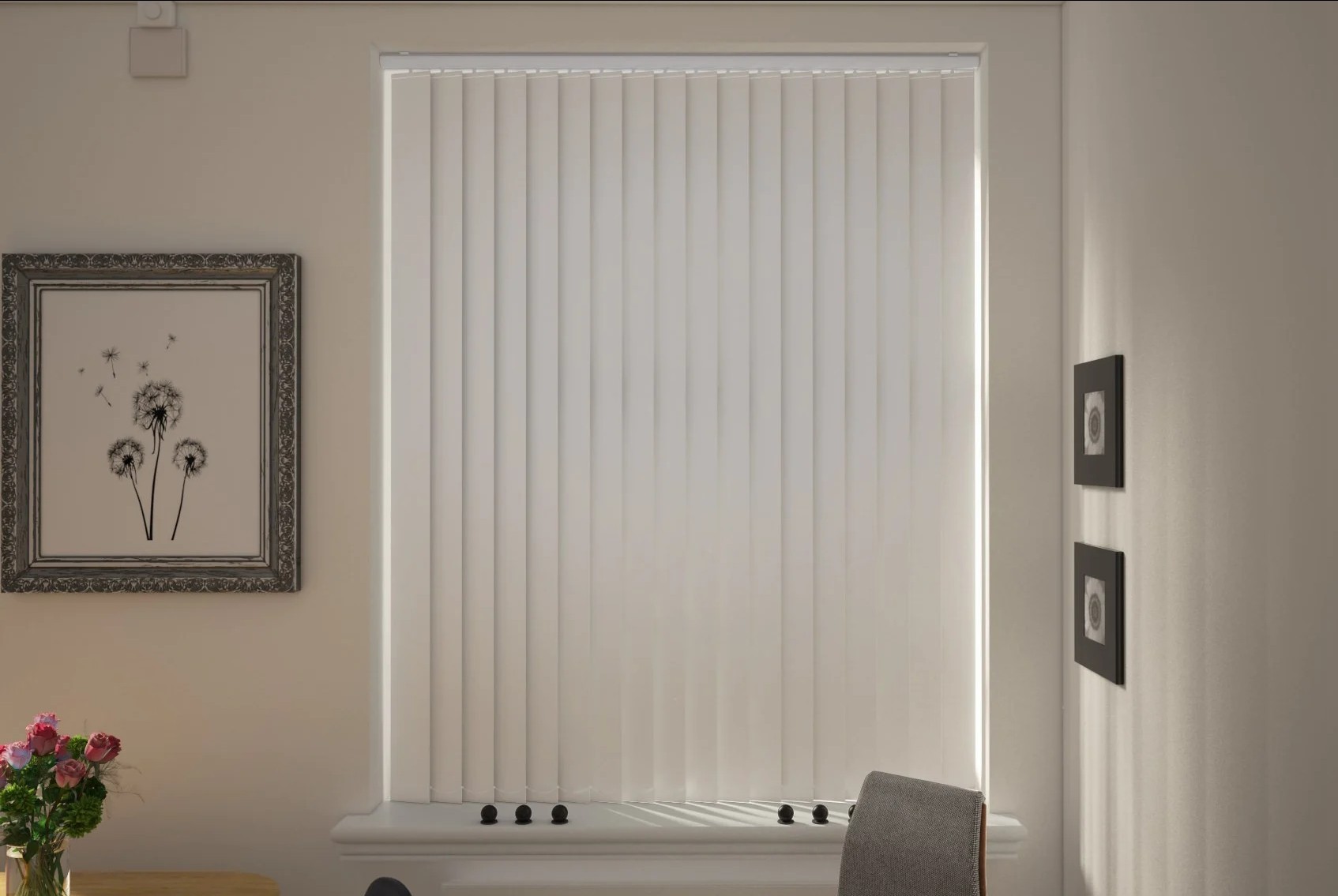 Milano Ash Blackout Vertical Blind