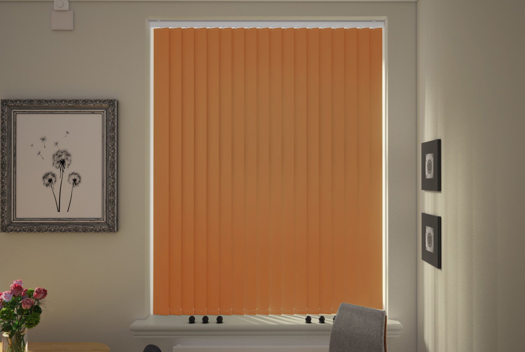 Milano Chocolate Blackout Vertical Blind