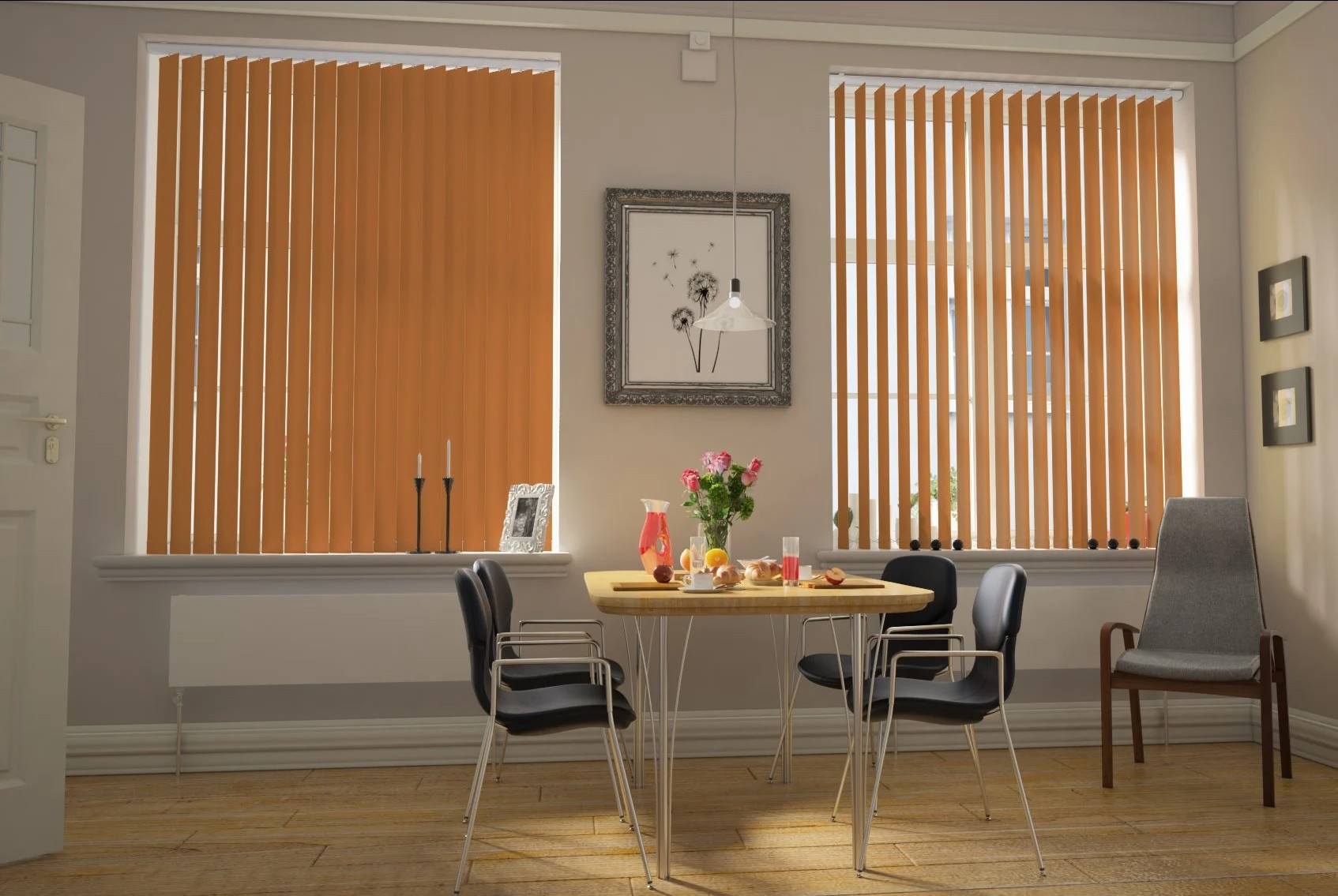 Milano Chocolate Blackout Vertical Blind