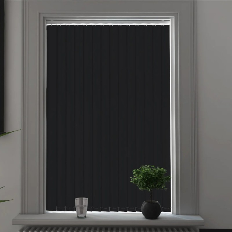 Milano Coal Blackout Vertical Blind