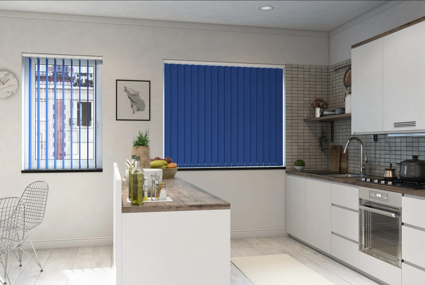 Milano Cobalt Blackout Vertical Blind