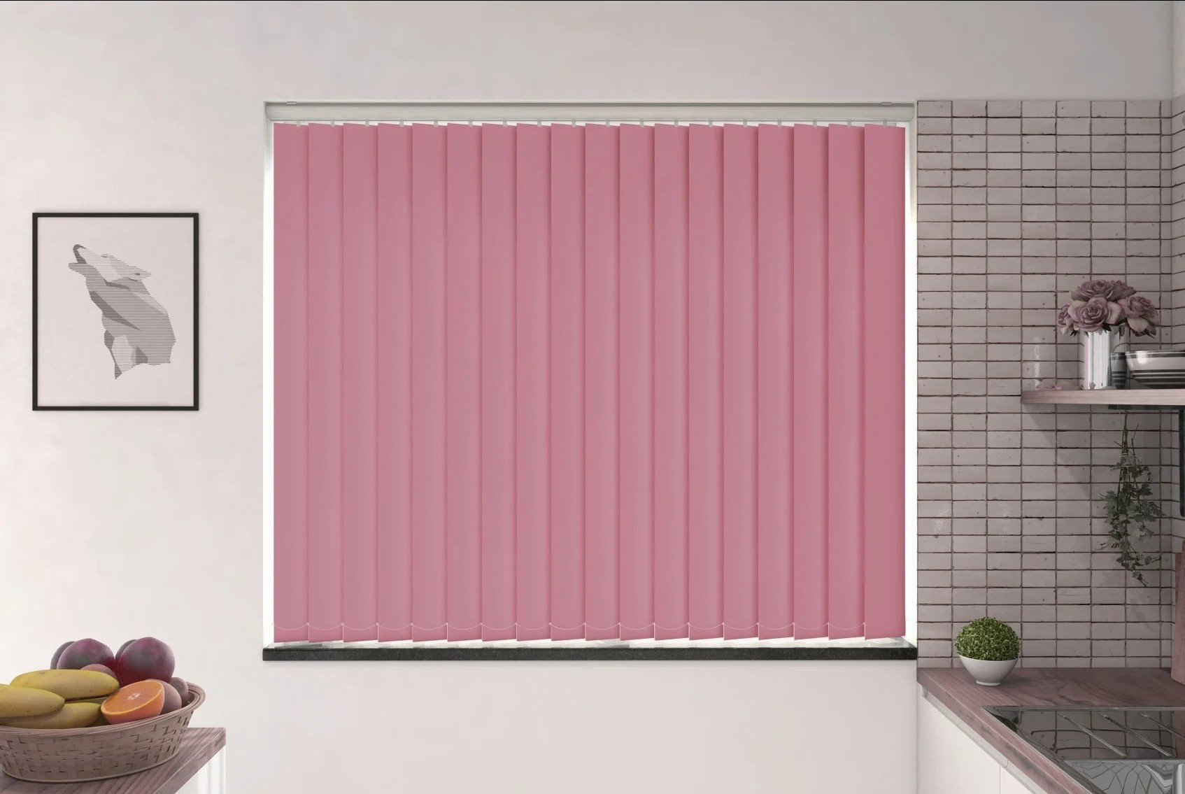 Milano Lilac Blackout Vertical Blind