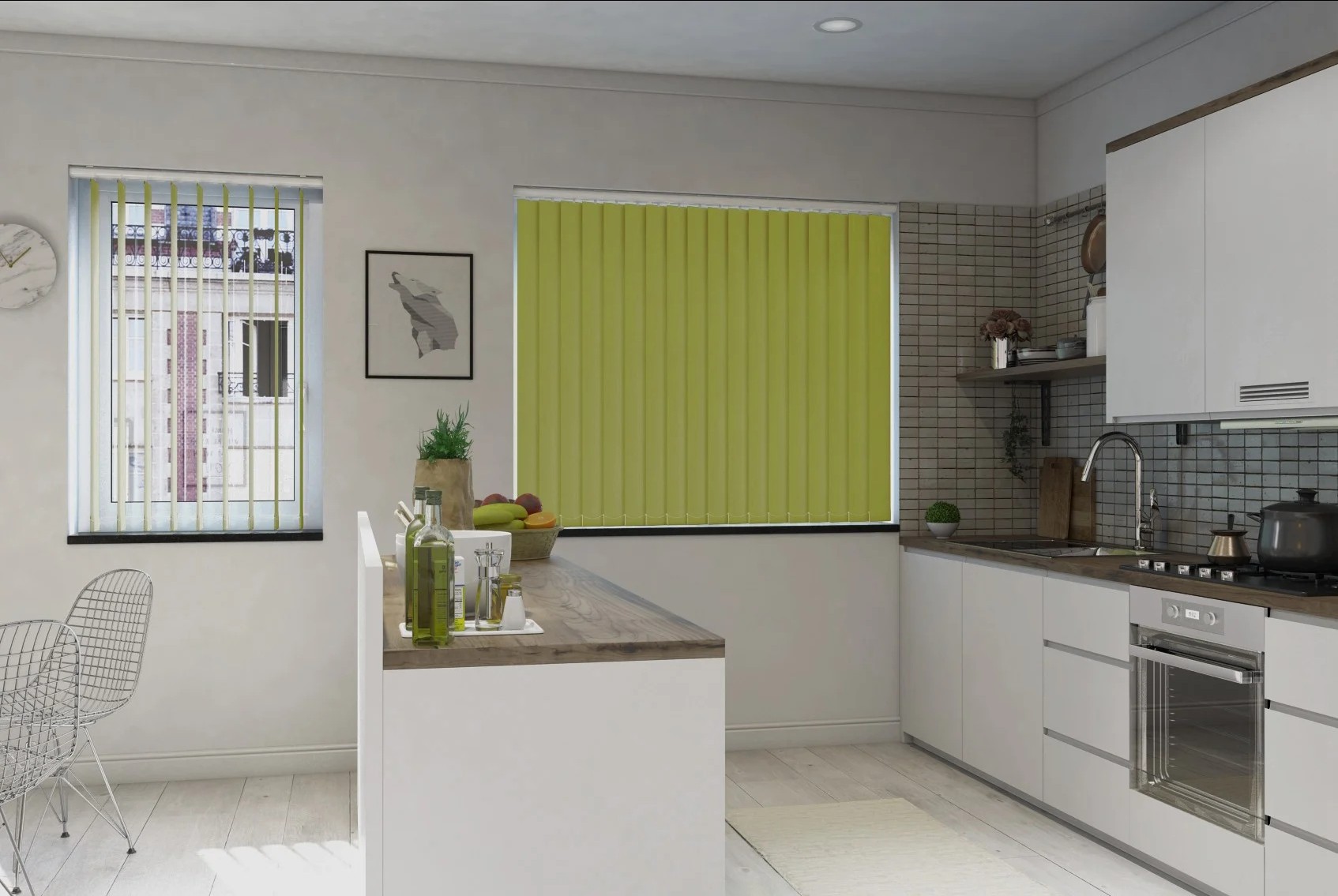 Milano Moss Blackout Cordless Vertical Blind