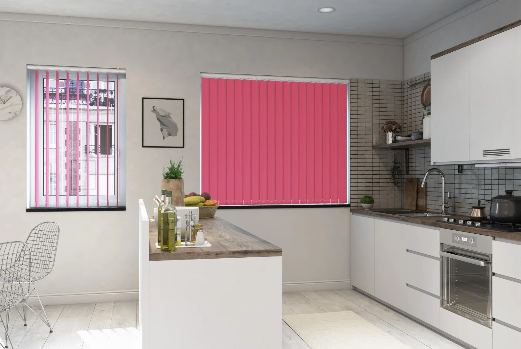 Milano Pink Blackout Vertical Blind