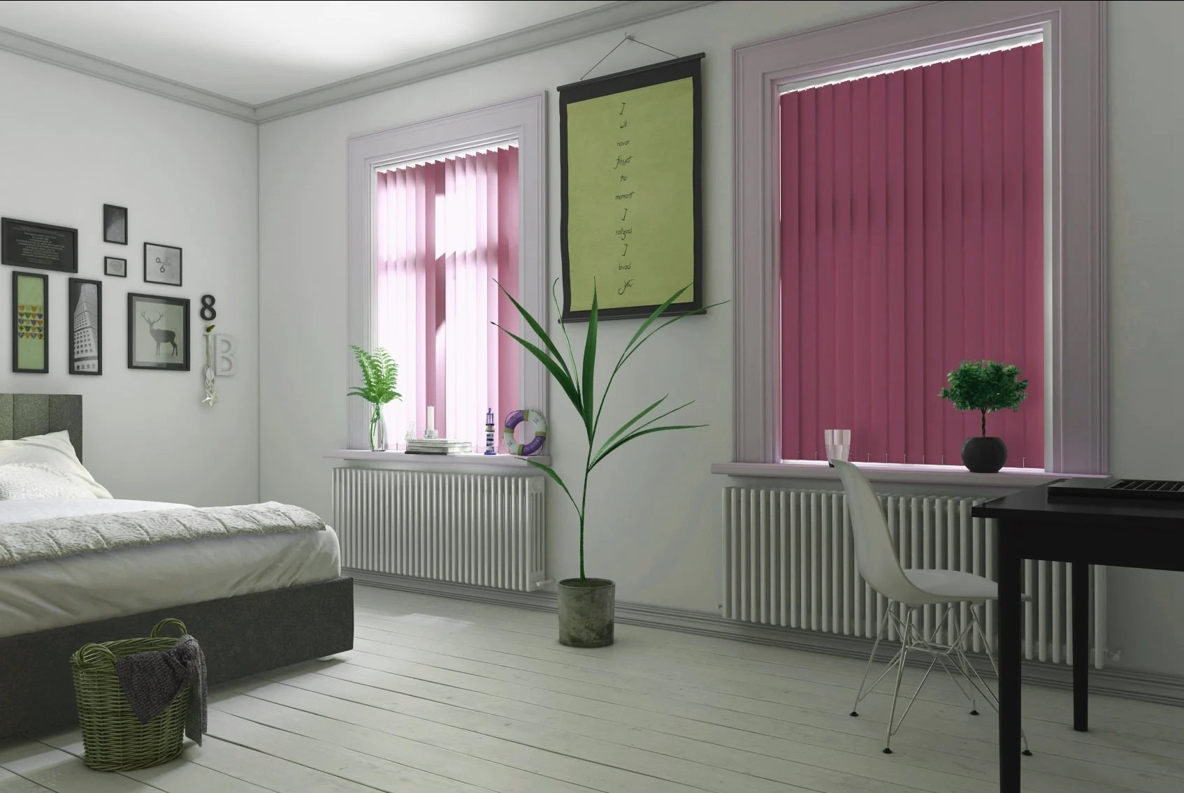 Milano Plum Blackout Vertical Blind