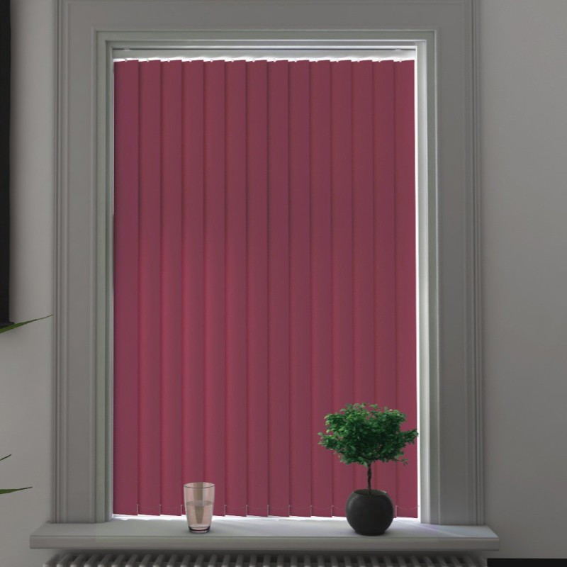 Milano Plum Blackout Cordless Vertical Blind
