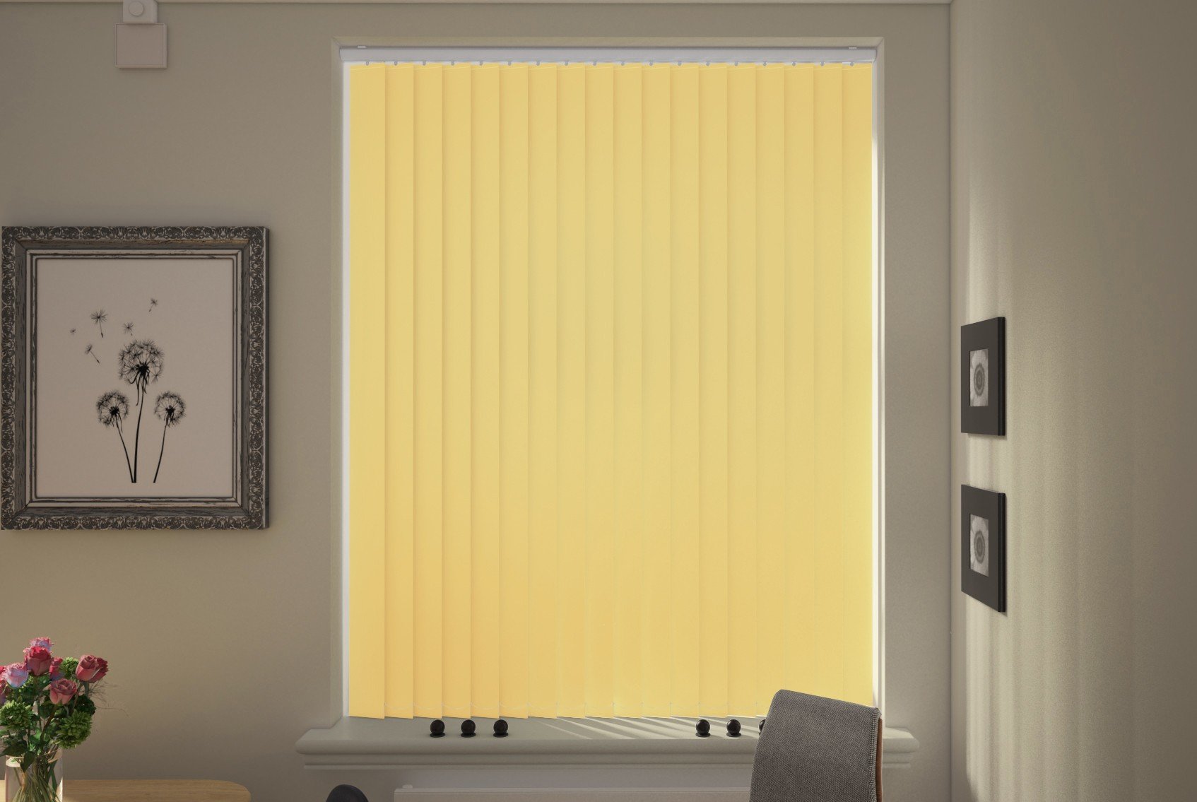 Milano Primrose Blackout Cordless Vertical Blind