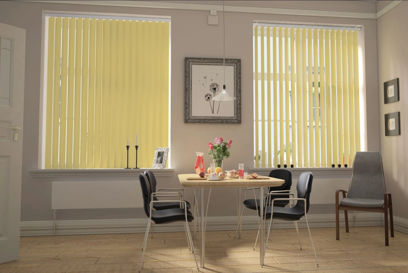 Milano Primrose Blackout Cordless Vertical Blind