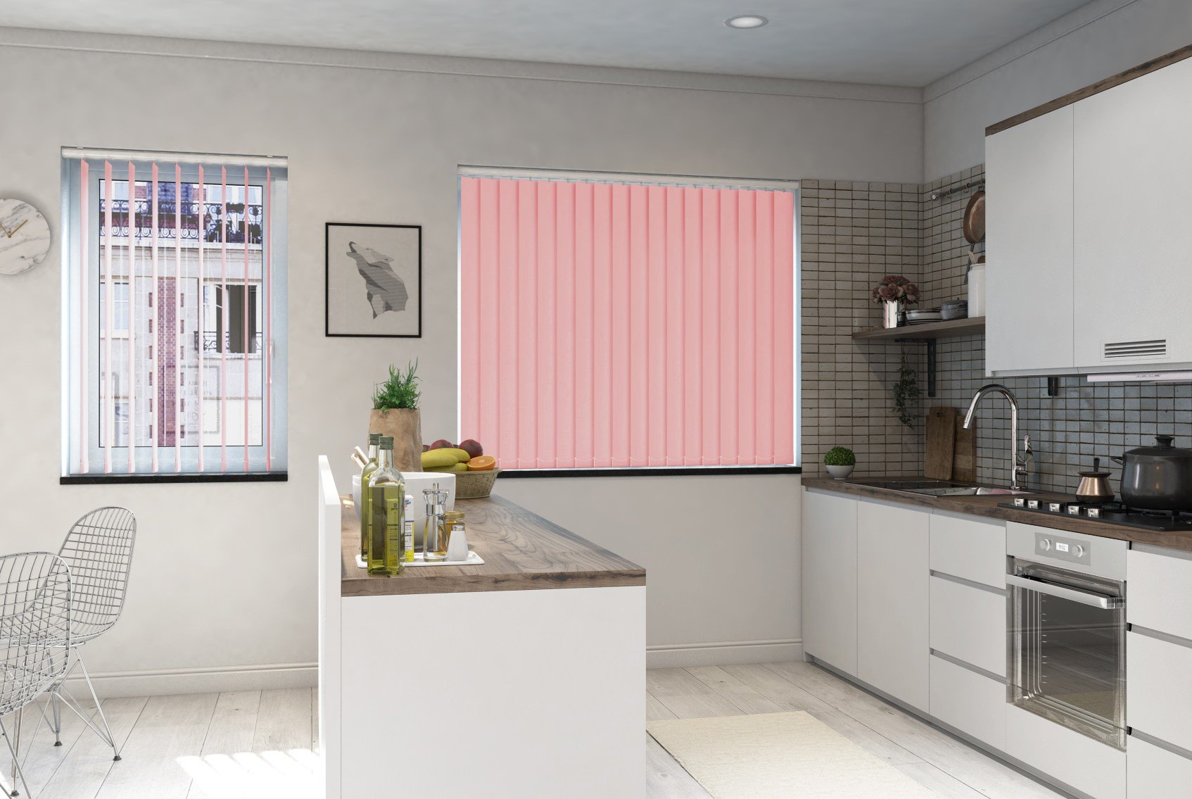 Milano Rose Blackout Cordless Vertical Blind