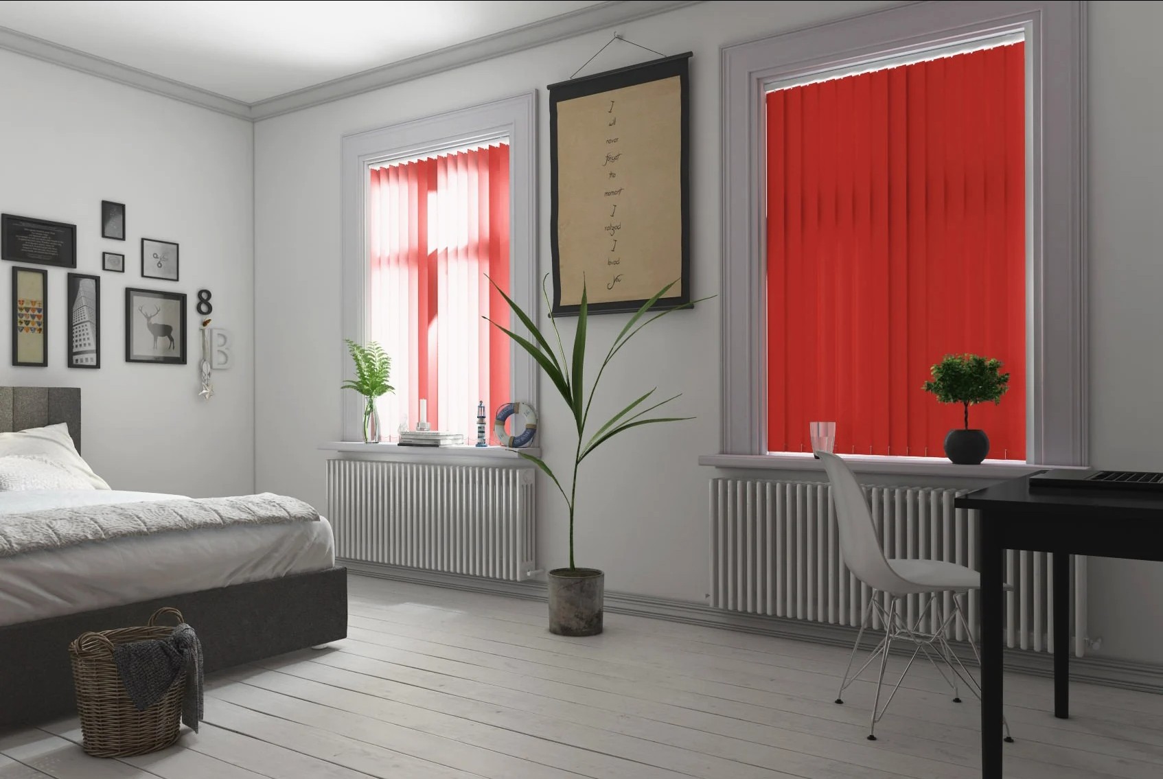 Milano Scarlet Blackout Vertical Blind