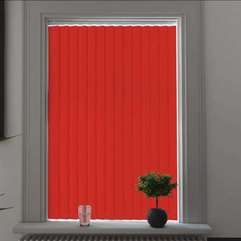 Milano Scarlet Blackout Cordless Vertical Blind