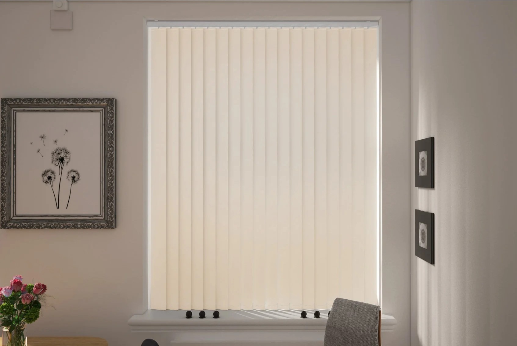 Milano Sesame Blackout Vertical Blind