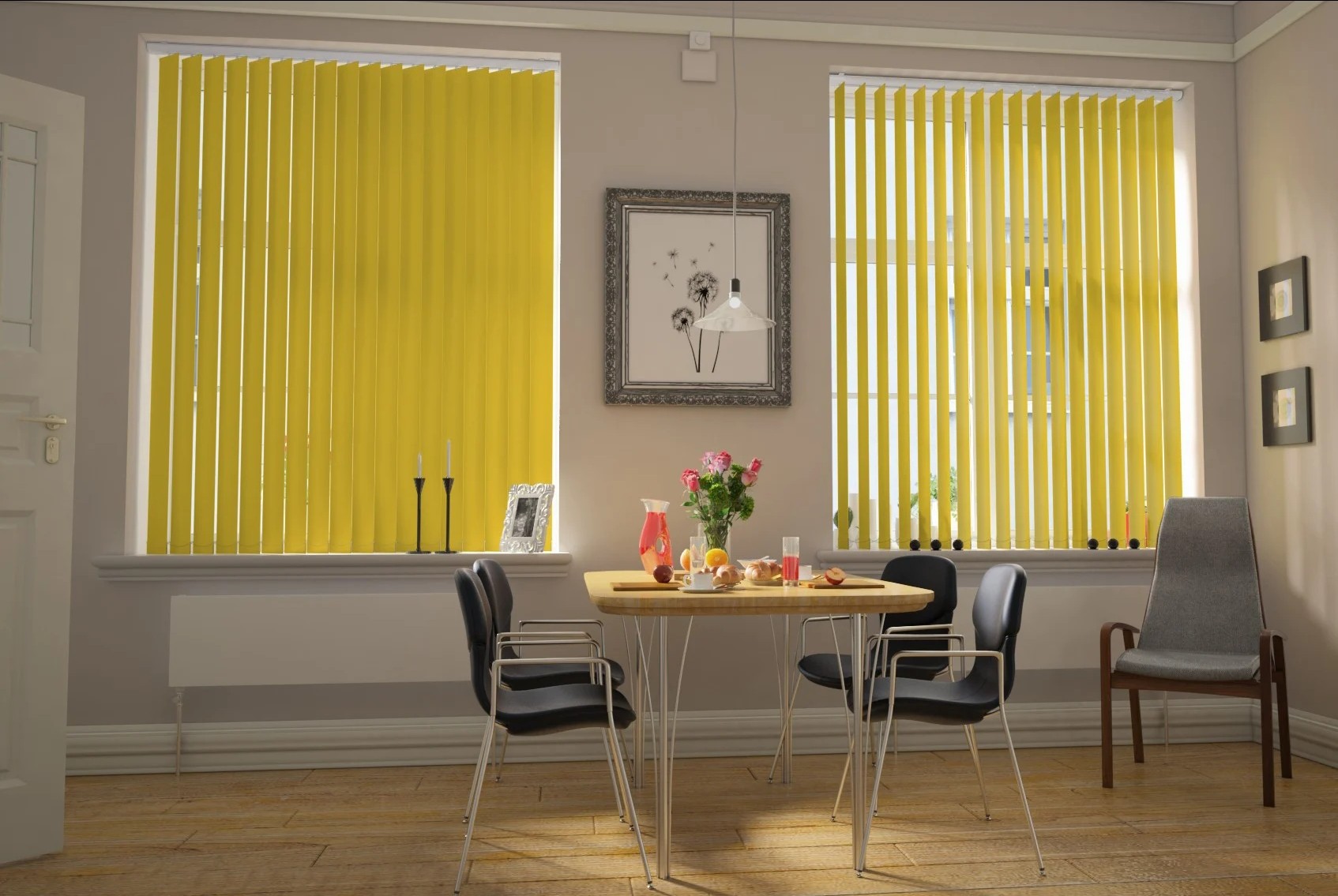 Milano Sunshine Blackout Vertical Blind