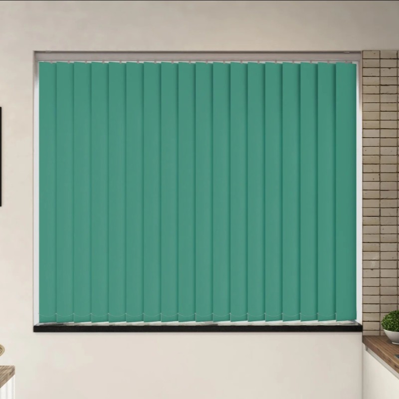 Milano Turquoise Blackout Cordless Vertical Blind