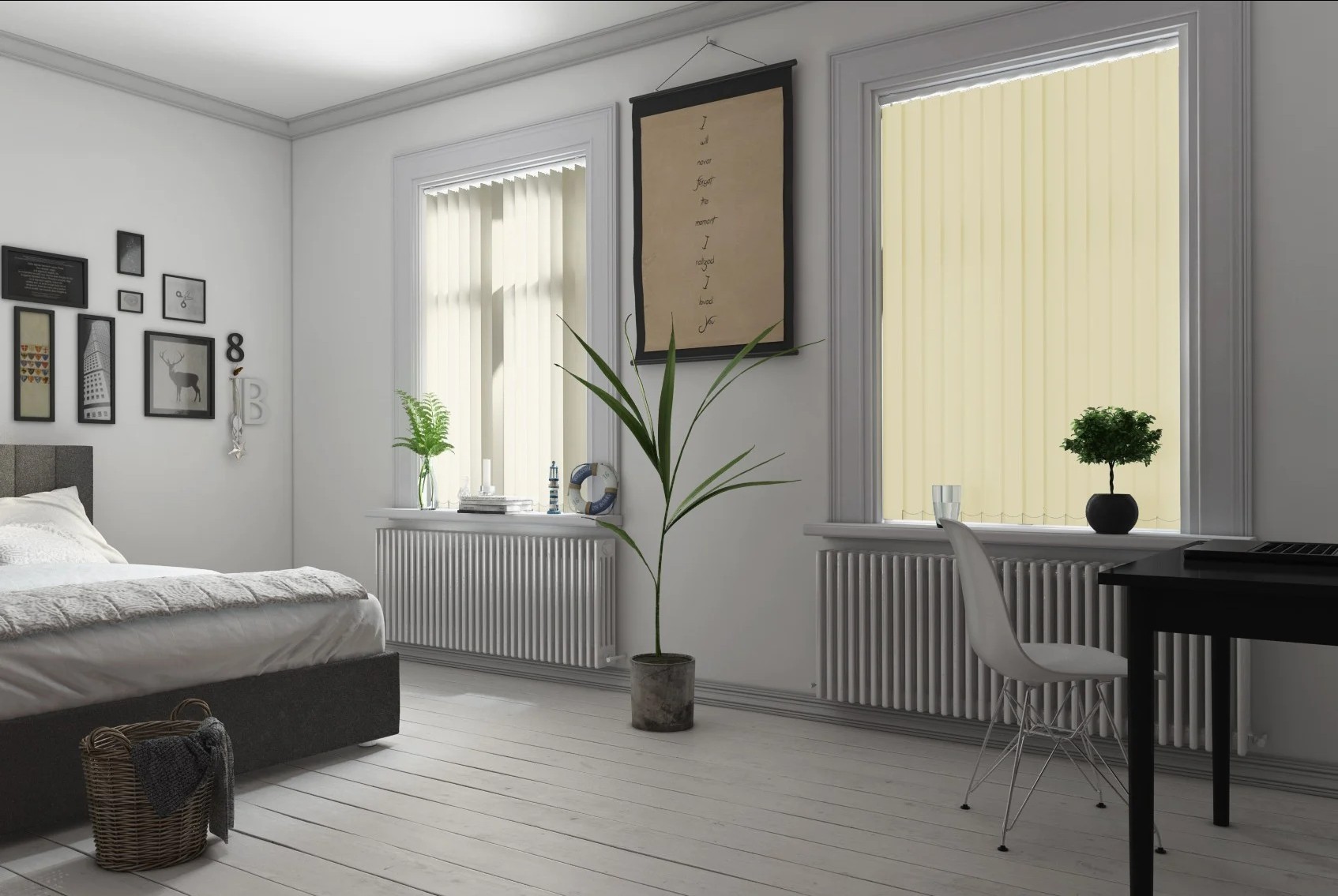 Milano Vanilla Blackout Vertical Blind