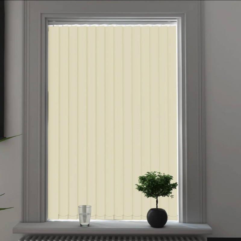 Milano Vanilla Blackout Cordless Vertical Blind