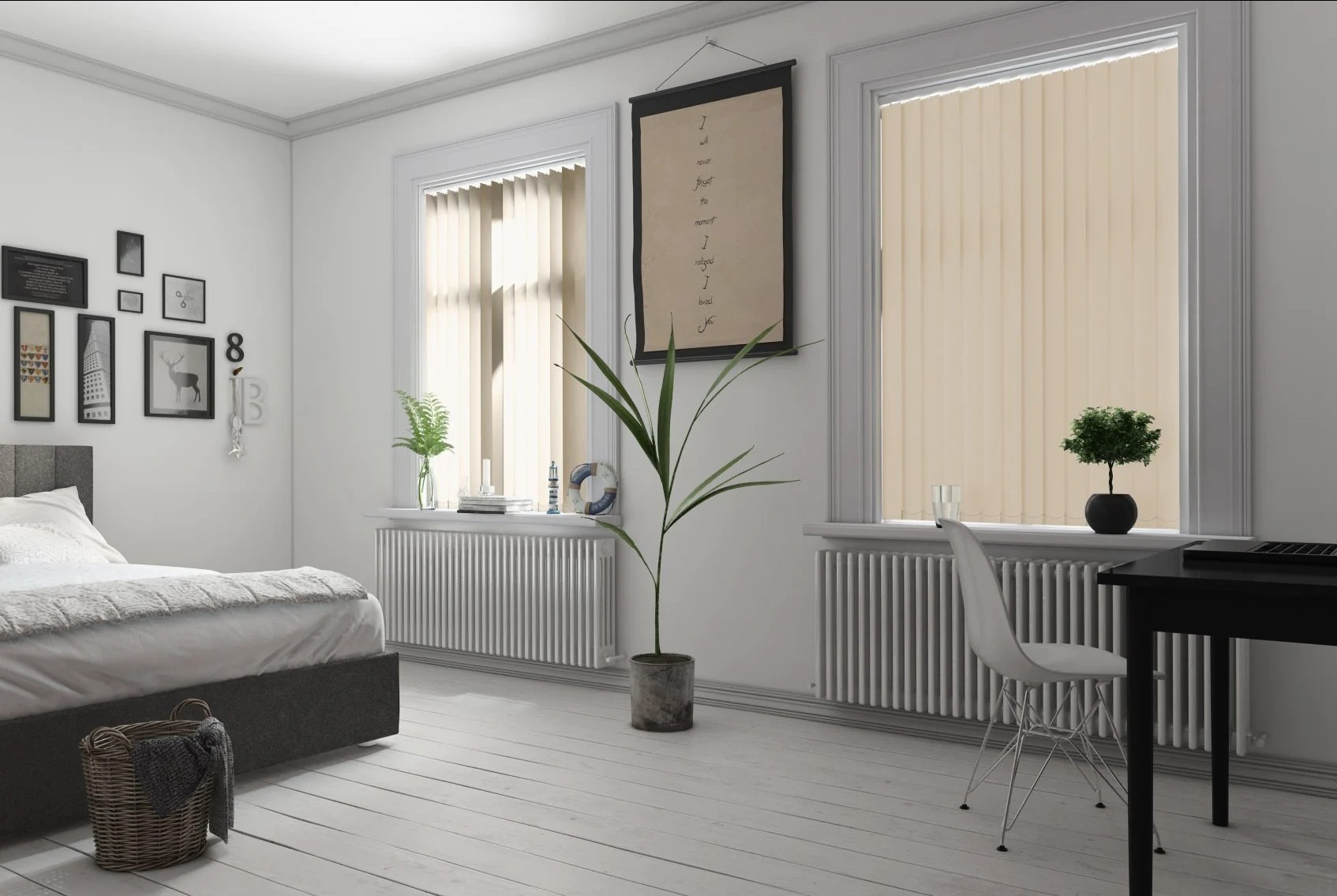 Milano Warm Almond Blackout Vertical Blind