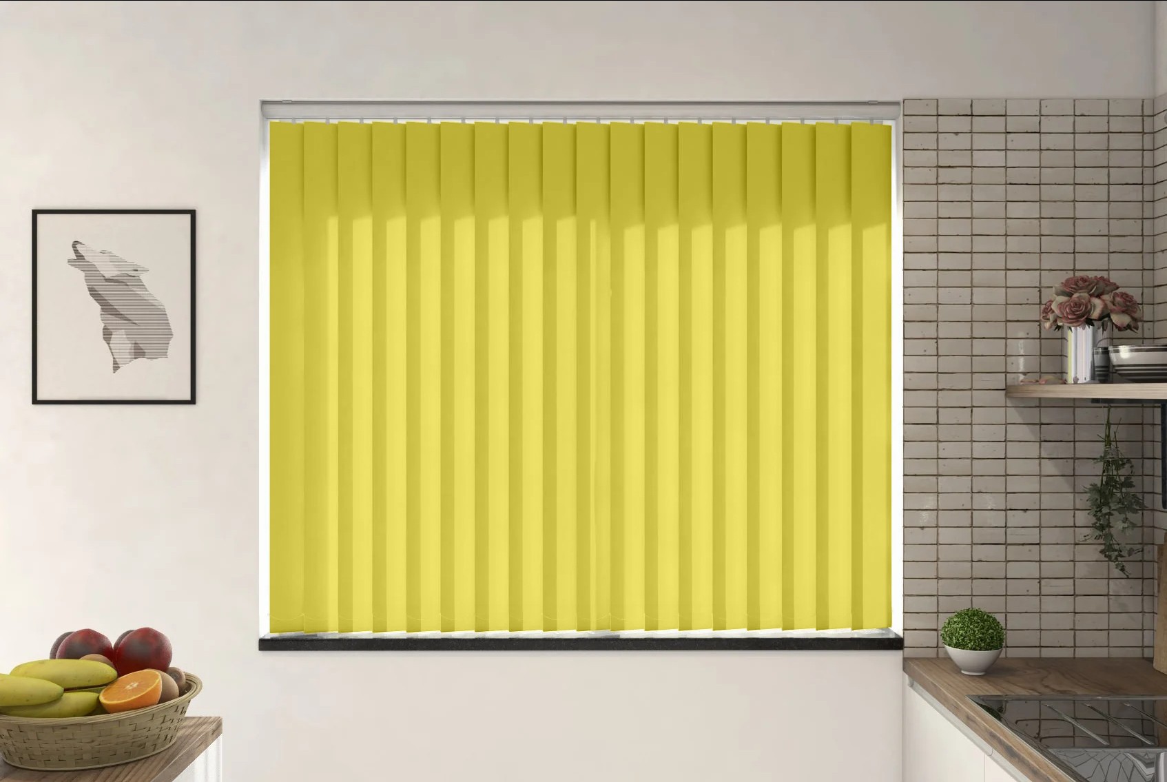 Verona Apple Dimout Vertical Blind