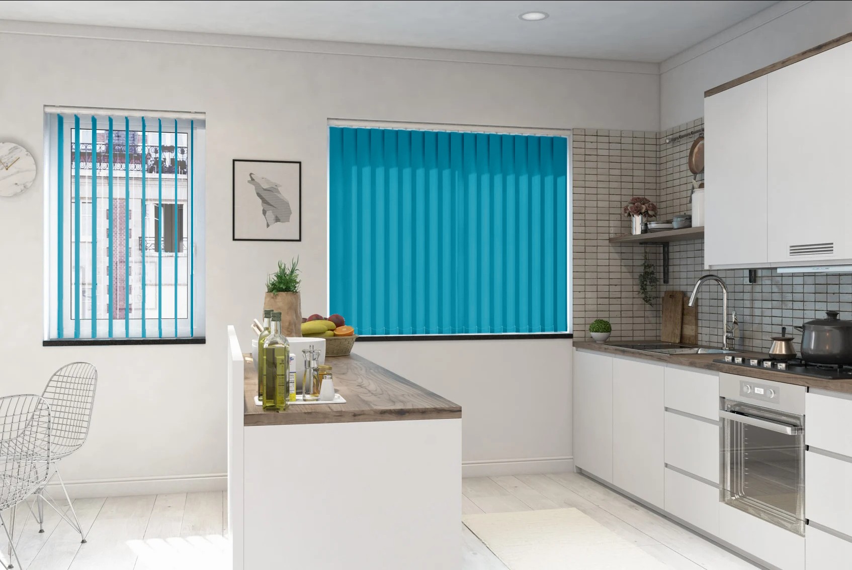 Verona Aqua Dimout Vertical Blind