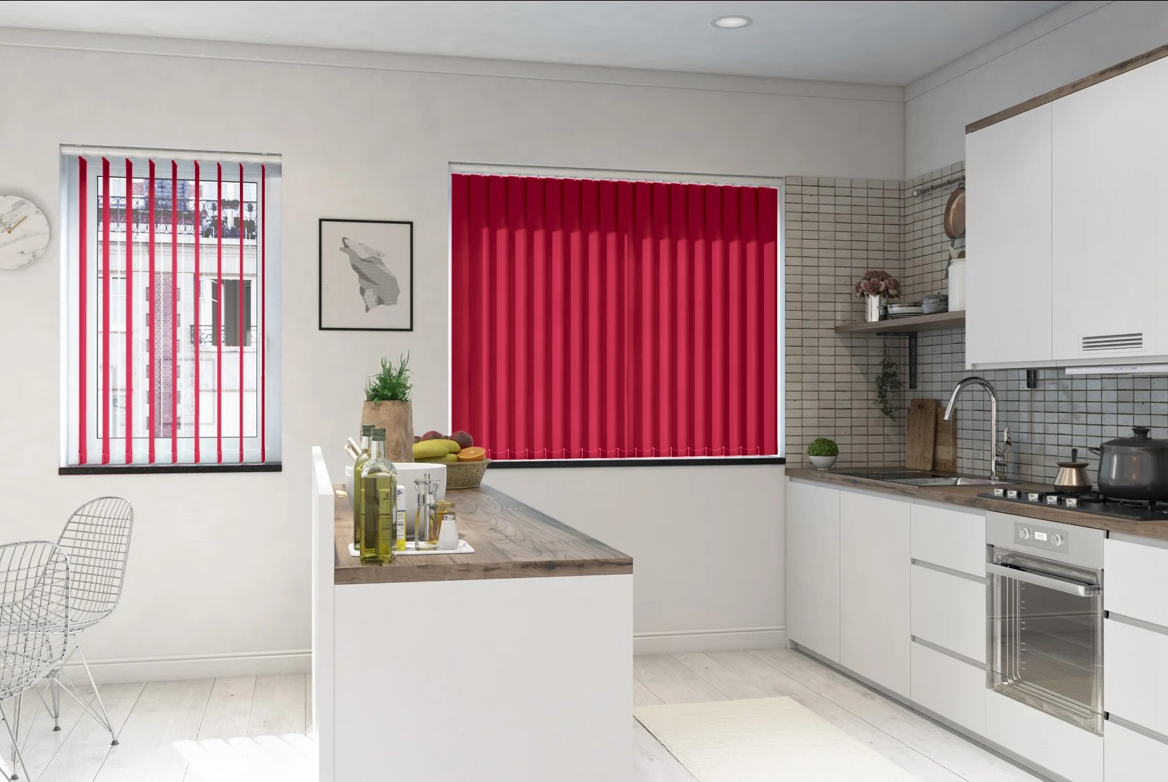 Verona Berry Dimout Vertical Blind