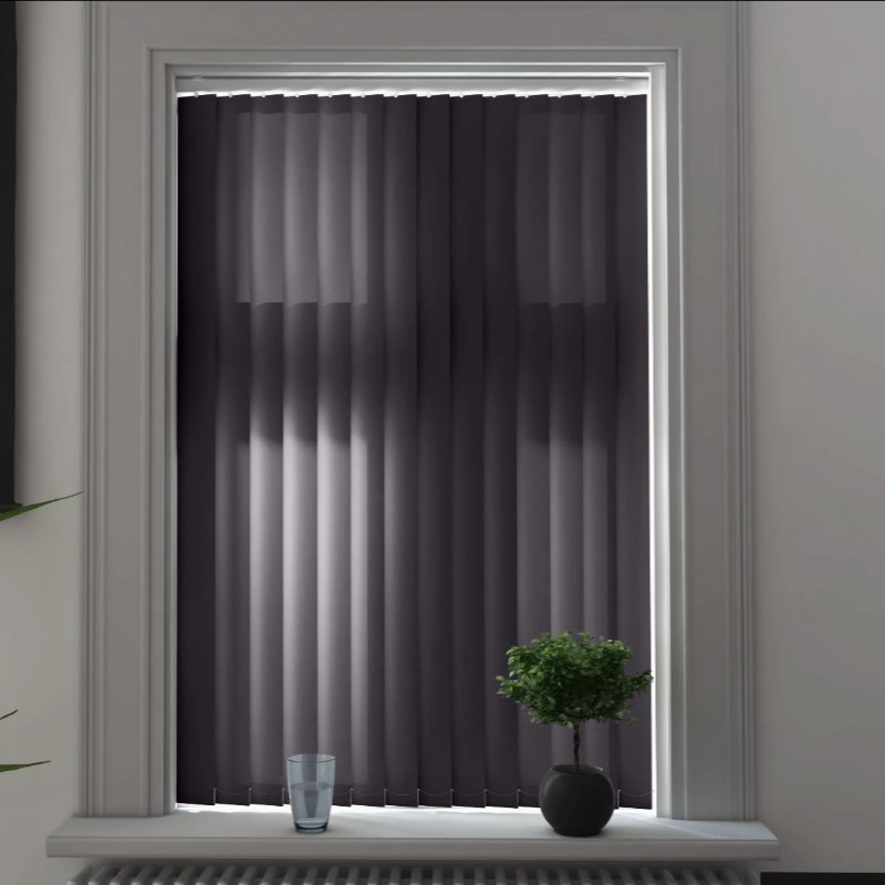 Verona Coal Dimout Vertical Blind
