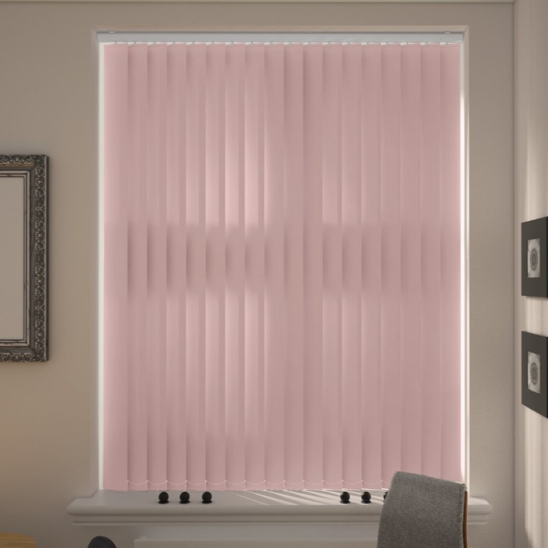 Verona Dusty Pink Dimout Vertical Blind