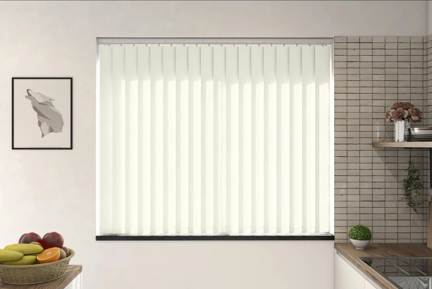 Verona Frost Dimout Vertical Blind