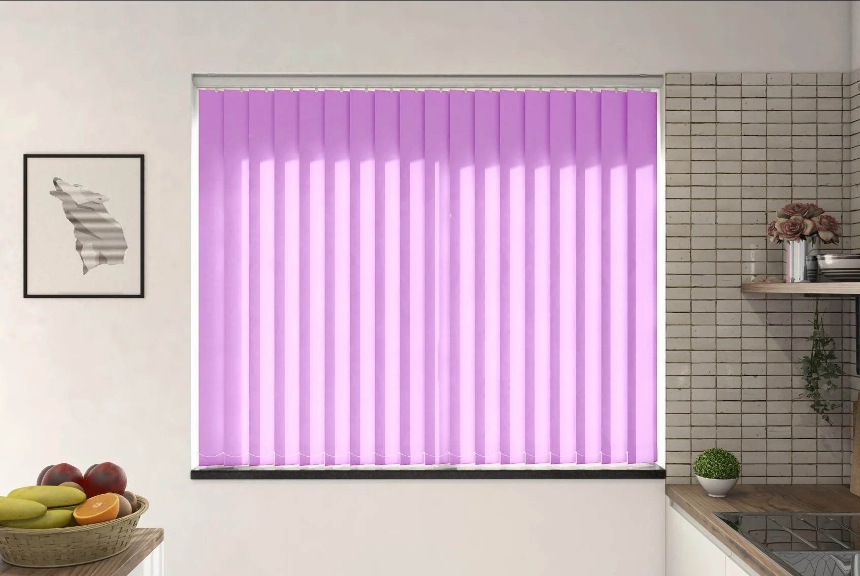 Verona Lilac Dimout Vertical Blind
