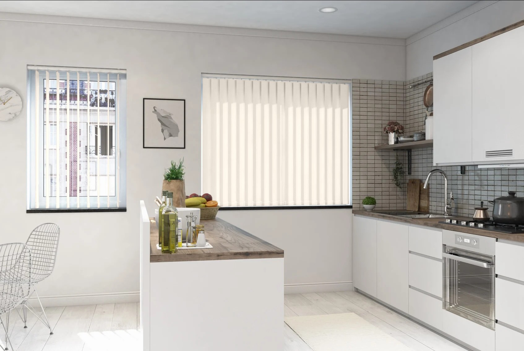 Verona Linen Dimout Cordless Vertical Blind