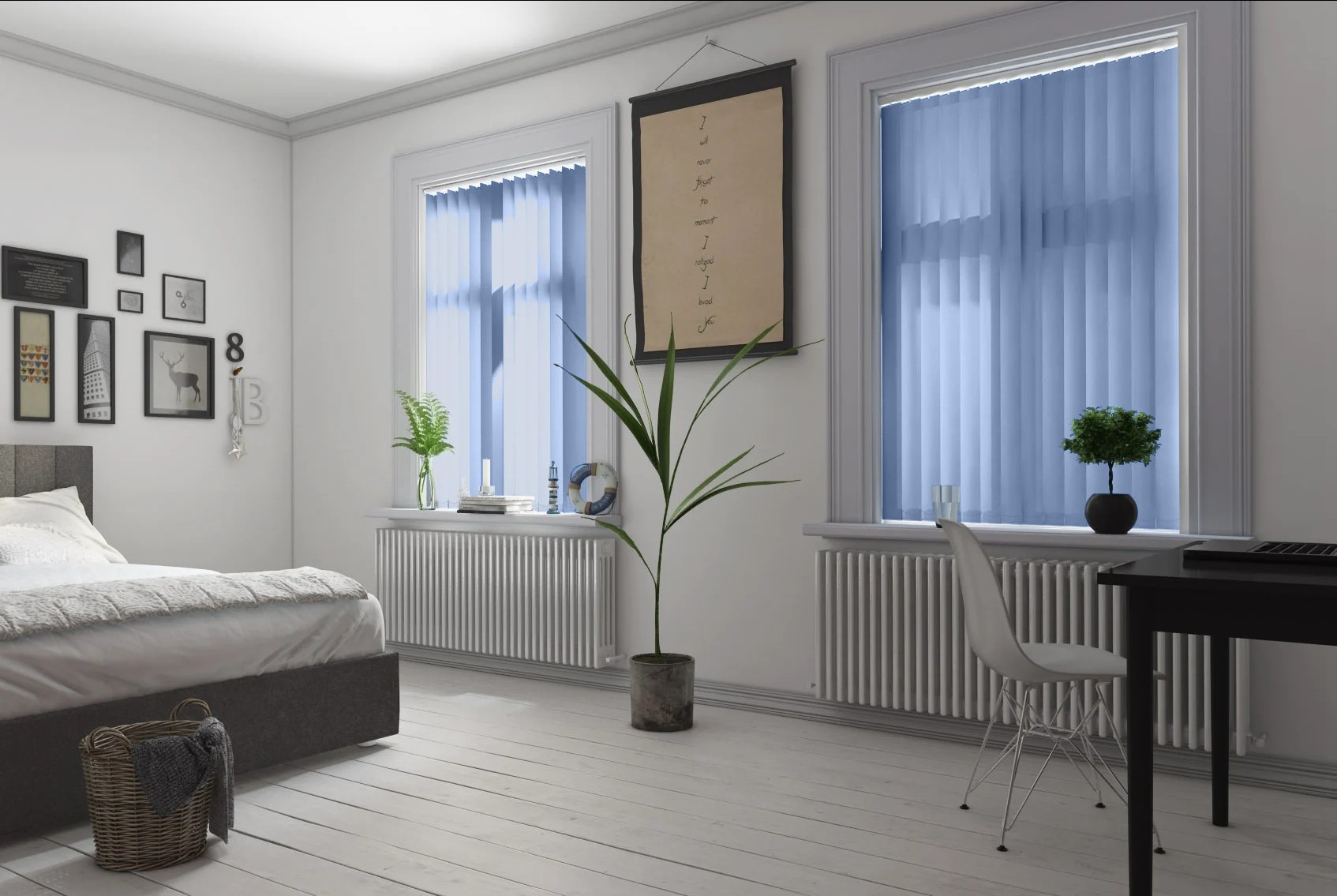 Verona Marine Dimout Cordless Vertical Blind