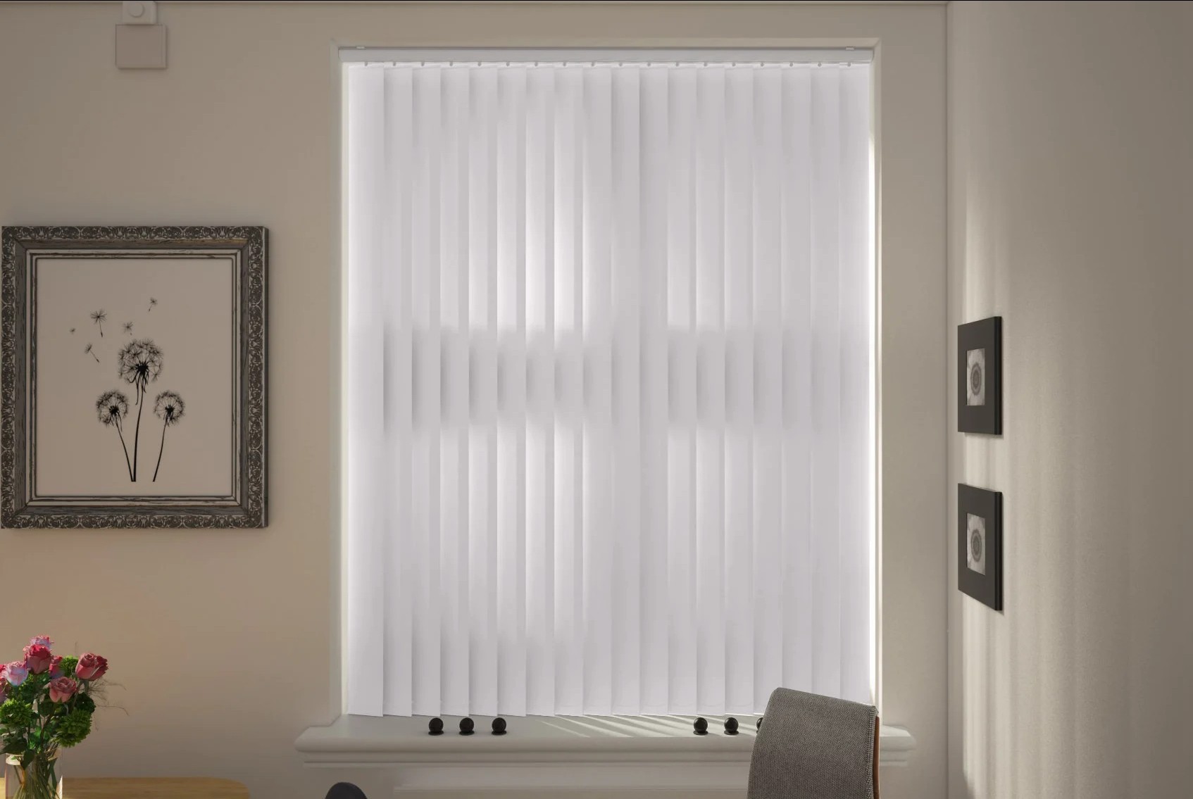 Verona Mist Dimout Vertical Blind