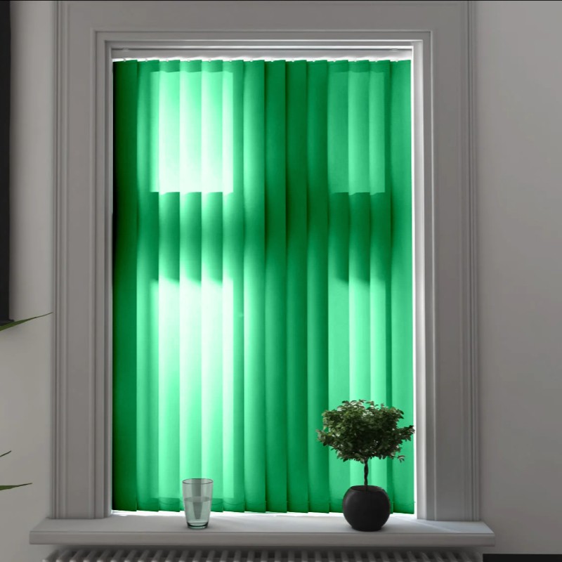 Verona Pine Green Dimout Vertical Blind