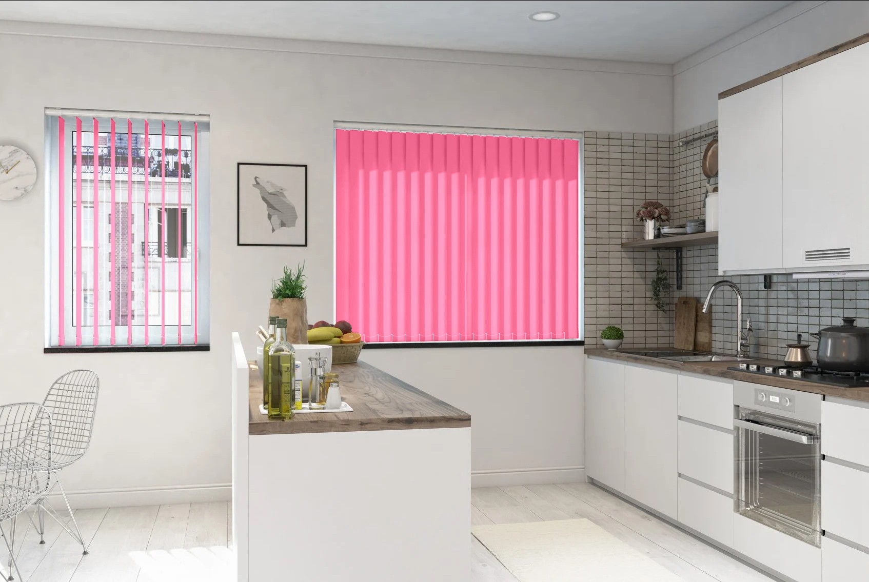Verona Pink Dimout Cordless Vertical Blind