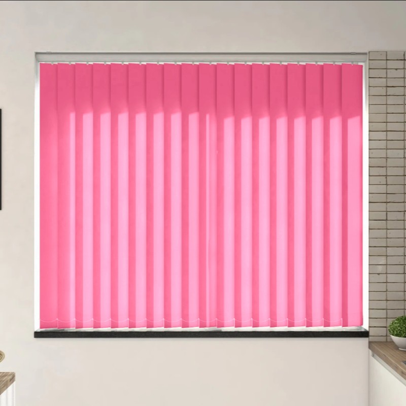Verona Pink Dimout Cordless Vertical Blind