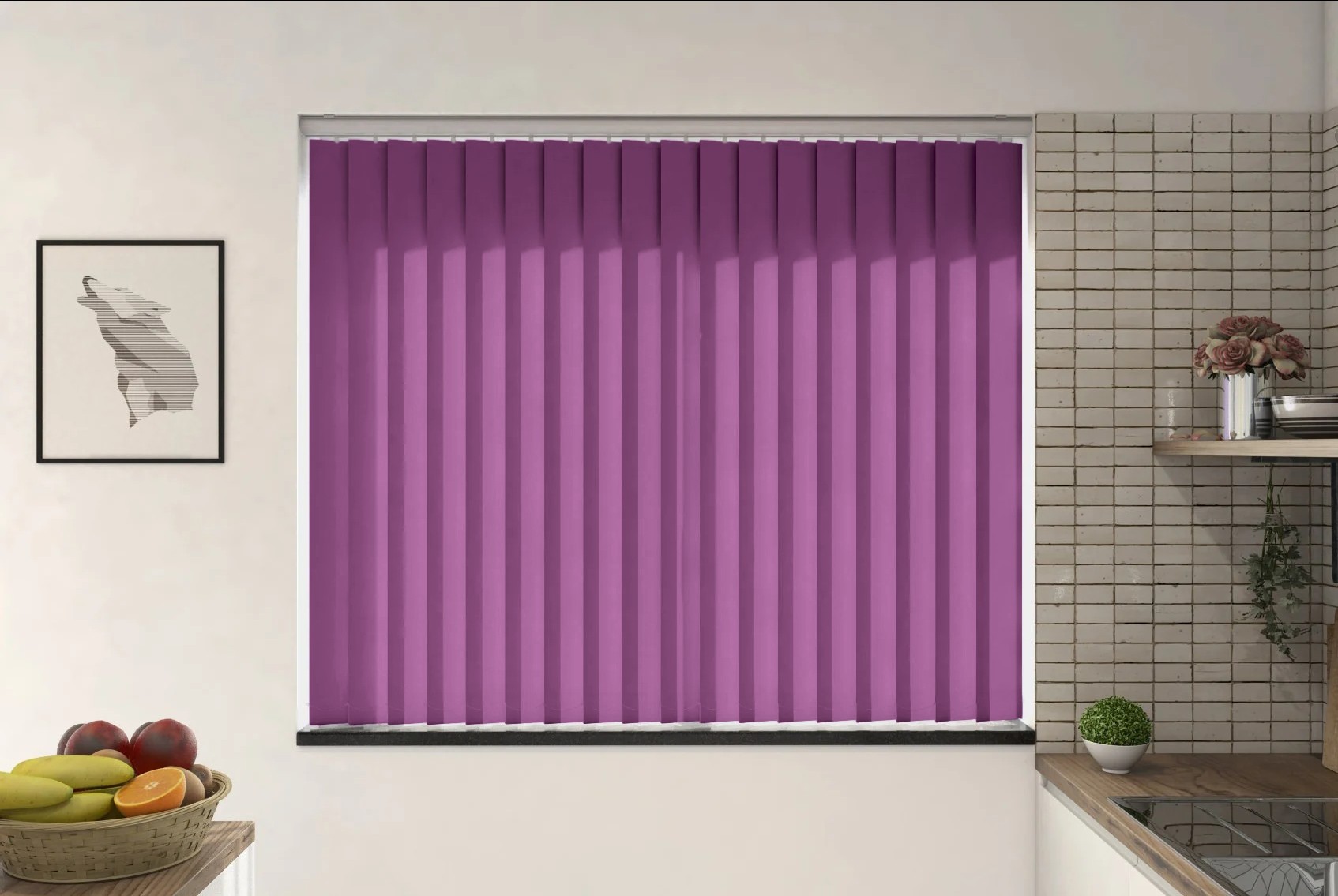 Verona Plum Dimout Vertical Blind