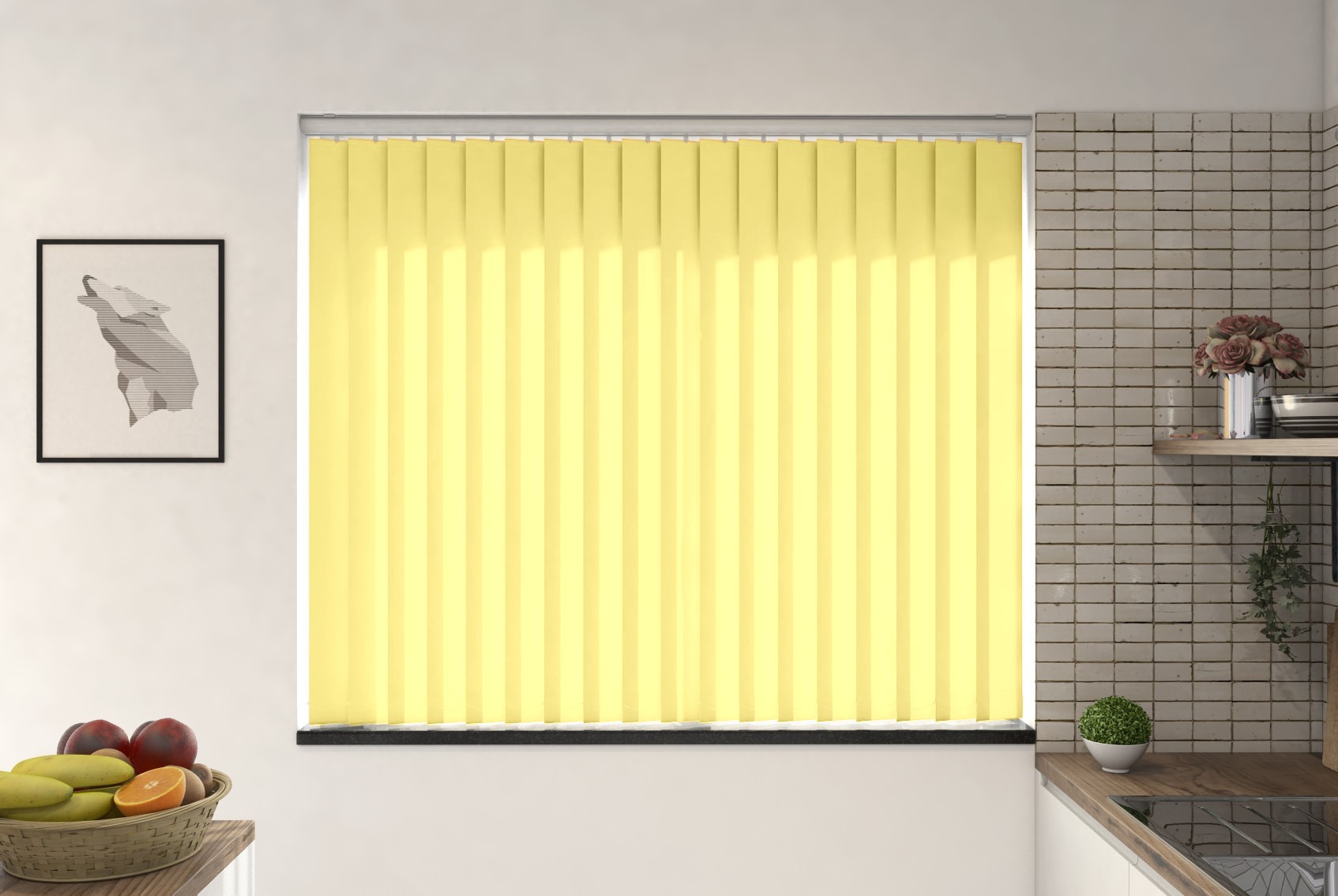 Verona Primrose Dimout Vertical Blind