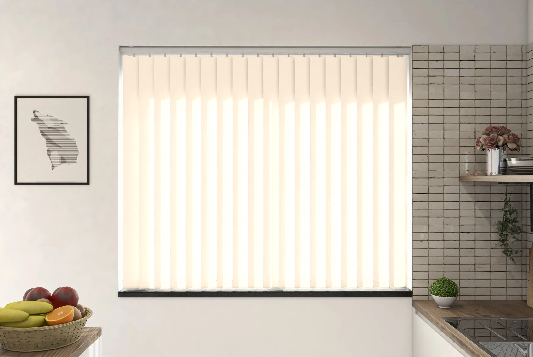 Verona Sandstone Dimout Vertical Blind