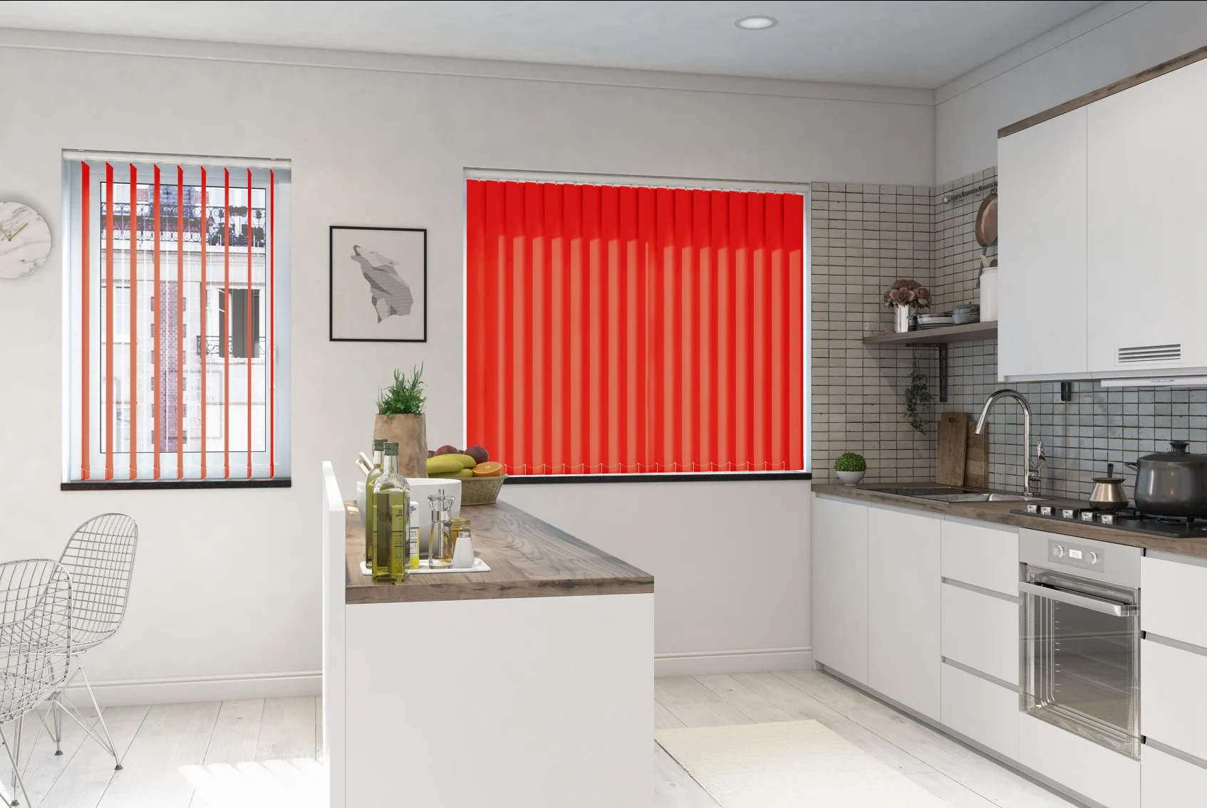 Verona Scarlet Dimout Vertical Blind