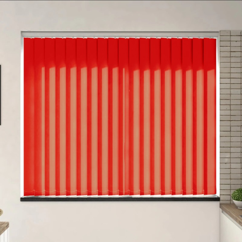 Verona Scarlet Dimout Vertical Blind
