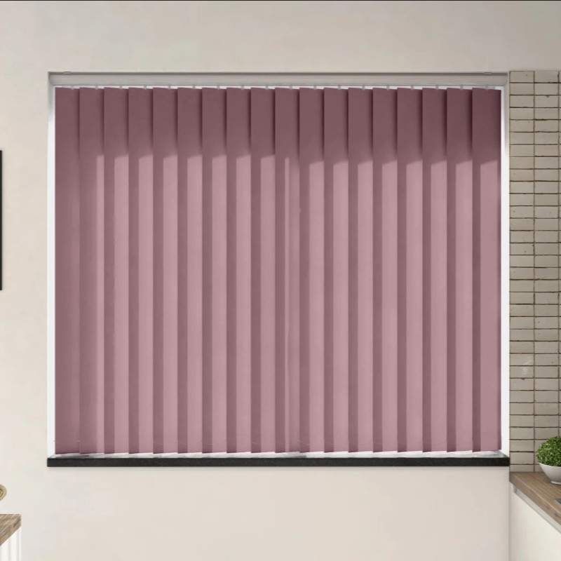 Verona Smokey Mauve Dimout Vertical Blind