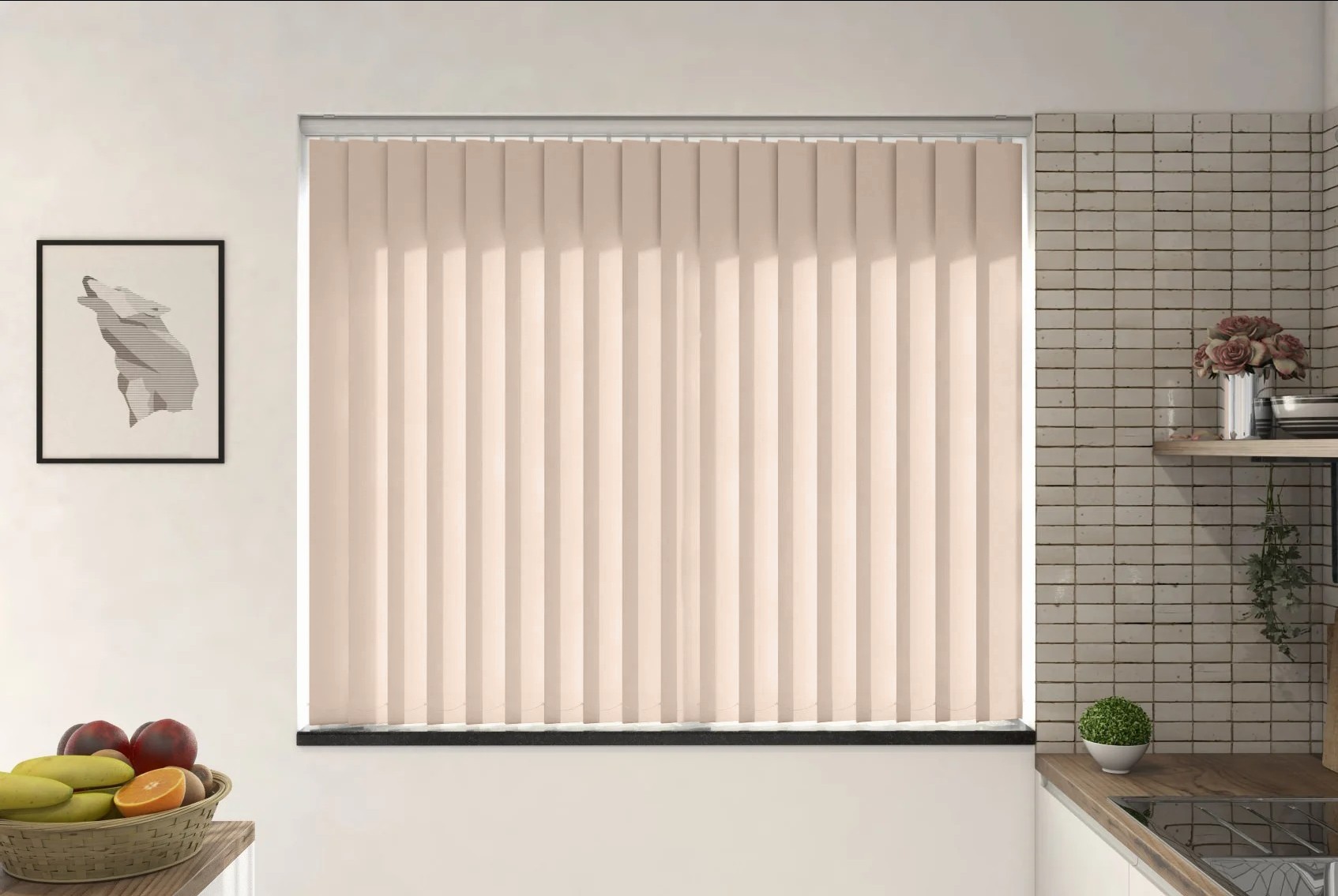 Verona Stone Dimout Vertical Blind